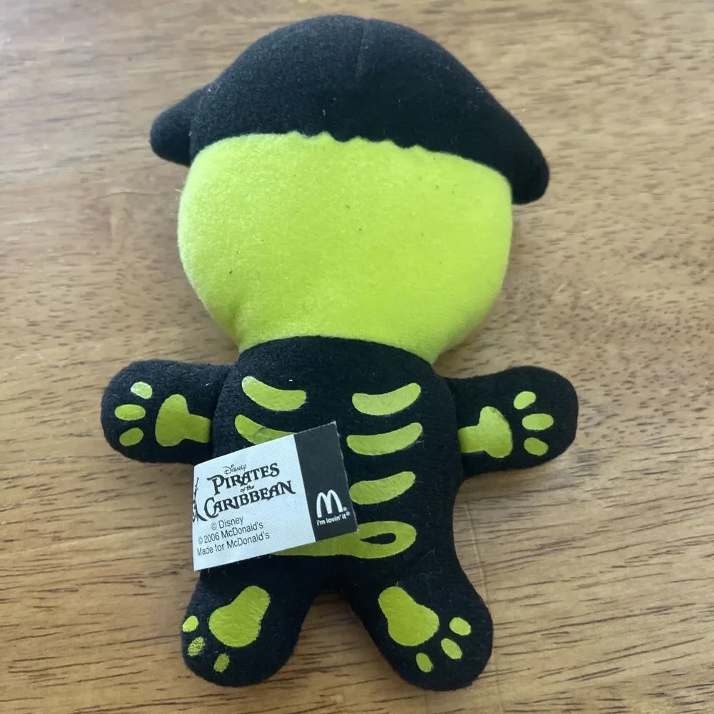 Disney Pirates of the Caribbean - Skeleton Plush - 2006 McDonalds Happy Meal Toy